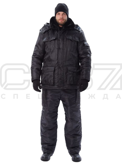 Куртка рабочая зимняя Форт цв.чёрный тк.оксфорд (1)