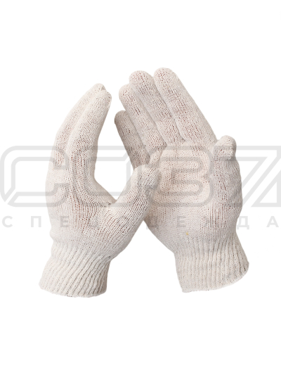 Перчатки трикотажные 4-х нитка 10 класс вязки хб