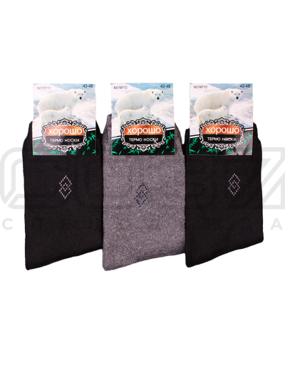 Термо-носки мужские Хорошо №4 9-M112 (с махрой)